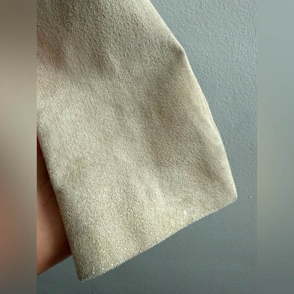 White Crow Westerner Tan Suede Leather Fringe Jacket, Size Small - Picture 7 of 16